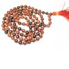 Natural 8mm Marconi Obsidian Smooth Polished Round Sphere Prayer Beads Strand 108 Beads Prayer Mala and Size 8mm approx. 